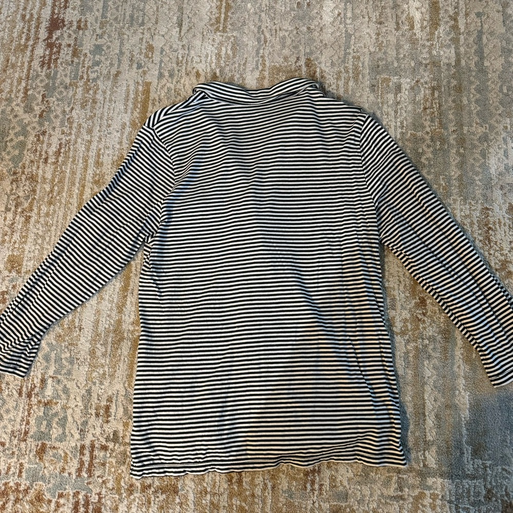Kate Spade striped pajama top-size small - Picture 3 of 5